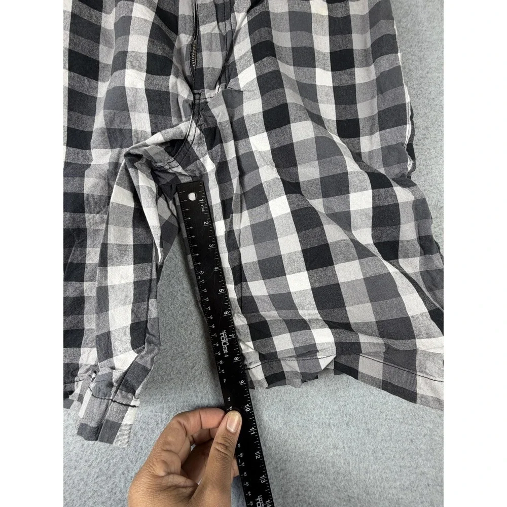 Hurley Shorts Mens 30 Gray Check Plaid‎ Chino Cotton Casual Summer Pockets